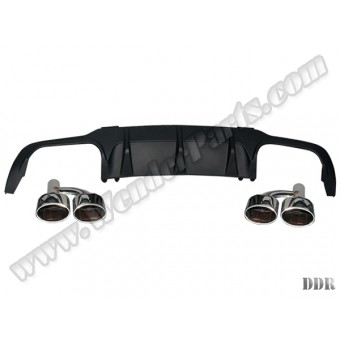 Tampon Difüzörü W204 Arka; 2-Çıkış Egz.Uçlu -AMG-